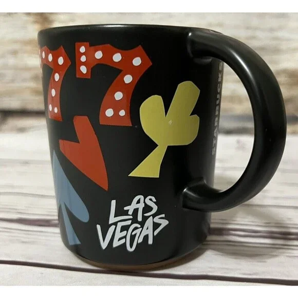 Starbucks Las Vegas 777 Triple 7 Black Coffee Cup Mug 12 oz - Picture 4 of 10
